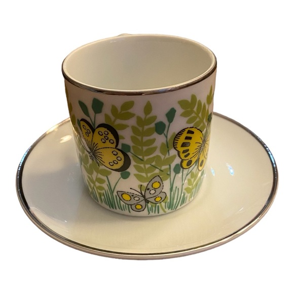 Vintage espresso cup & saucer by Fitz & Floyd for Sakowitz mint condition - Picture 3 of 6